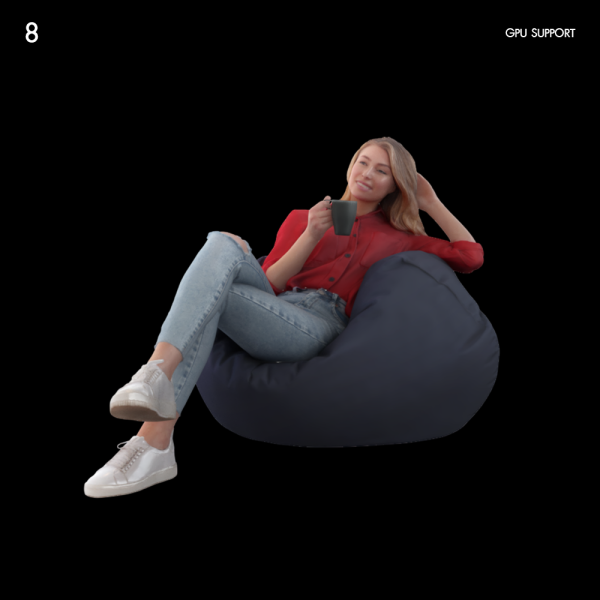 Woman Beanbag
