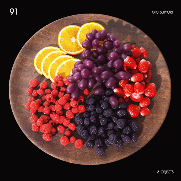 91)Fruitplate_set