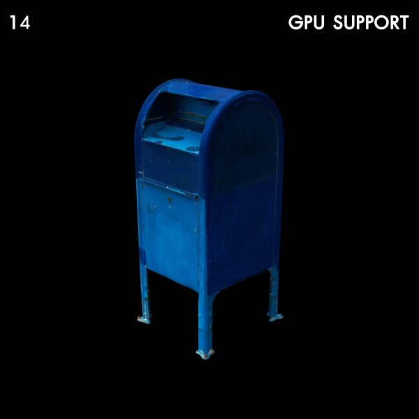 Blue Mailbox Proxy Model for SketchUp with V-Ray