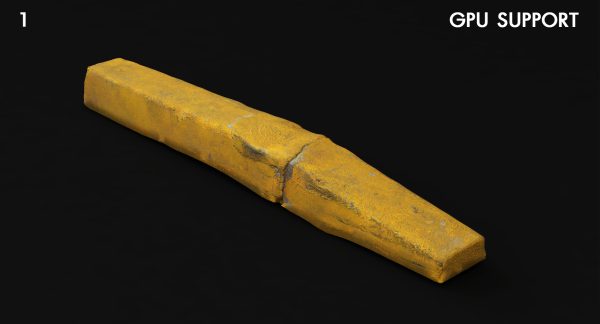 Cement Curb Proxy Model for SketchUp with V-Ray